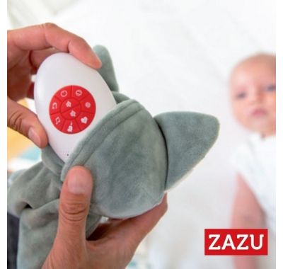 Λαγουδάκι ύπνου κουβερτάκι αγκαλιάς με συσκευή λευκών ήχων & μελωδίες Zazu Becky στο Bebe Maison
