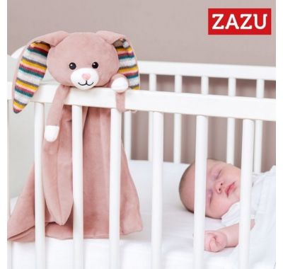 Λαγουδάκι ύπνου κουβερτάκι αγκαλιάς με συσκευή λευκών ήχων & μελωδίες Zazu Becky στο Bebe Maison