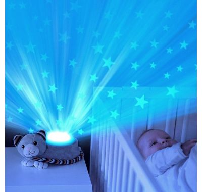 Γατούλα προβολέας αστεριών με χτύπους καρδιάς λευκούς ήχους Zazu Kiki στο Bebe Maison