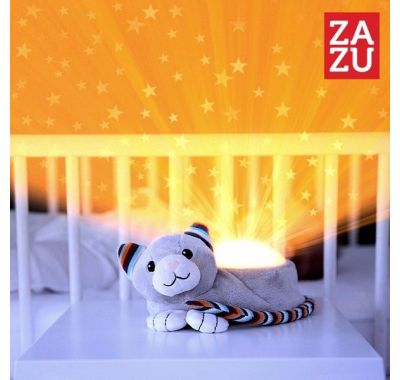 Γατούλα προβολέας αστεριών με χτύπους καρδιάς λευκούς ήχους Zazu Kiki στο Bebe Maison