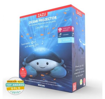 Προβολέας με κίνηση ψαριών σε ωκεανό ήχοι θάλασσας ZAZU Cody Κάβουρας στο Bebe Maison