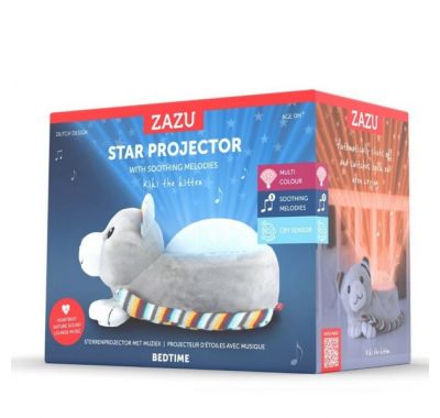 Γατούλα προβολέας αστεριών με χτύπους καρδιάς λευκούς ήχους Zazu Kiki στο Bebe Maison