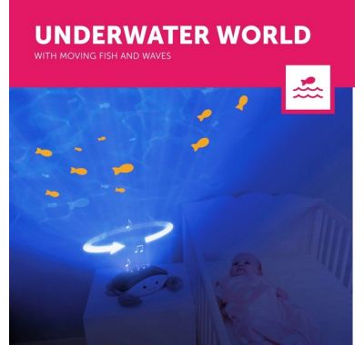 Προβολέας με κίνηση ψαριών σε ωκεανό ήχοι θάλασσας ZAZU Cody Κάβουρας στο Bebe Maison