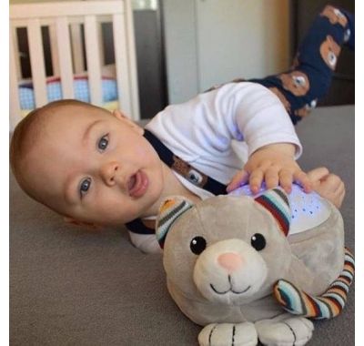 Γατούλα προβολέας αστεριών με χτύπους καρδιάς λευκούς ήχους Zazu Kiki στο Bebe Maison