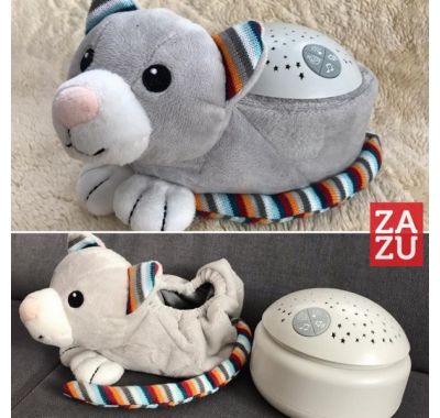 Γατούλα προβολέας αστεριών με χτύπους καρδιάς λευκούς ήχους Zazu Kiki στο Bebe Maison