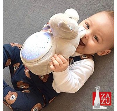 Γατούλα προβολέας αστεριών με χτύπους καρδιάς λευκούς ήχους Zazu Kiki στο Bebe Maison