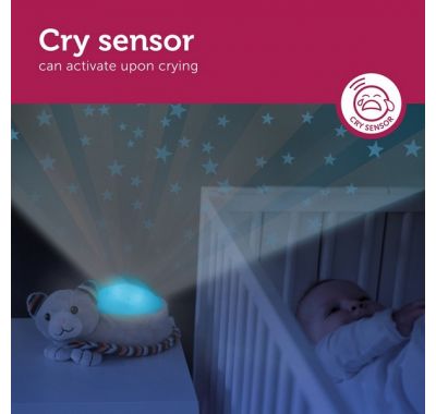 Γατούλα προβολέας αστεριών με χτύπους καρδιάς λευκούς ήχους Zazu Kiki στο Bebe Maison