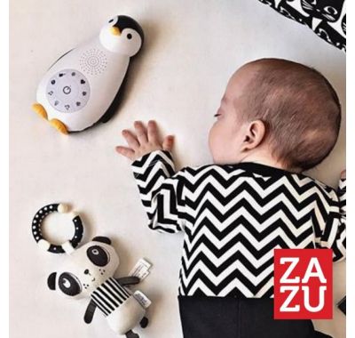 Επαναφορτιζόμενo παιχνίδι Zazu  με λευκούς ήχους Zoe Πιγκουίνος στο Bebe Maison