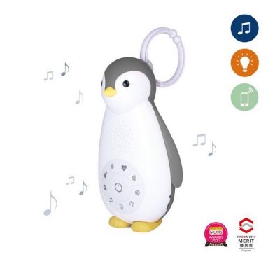 Επαναφορτιζόμενo παιχνίδι Zazu  με λευκούς ήχους Zoe Πιγκουίνος στο Bebe Maison