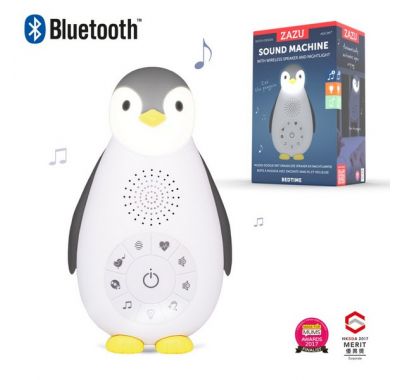 Επαναφορτιζόμενo παιχνίδι Zazu  με λευκούς ήχους Zoe Πιγκουίνος στο Bebe Maison