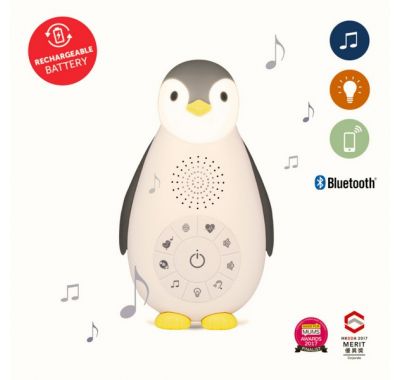Επαναφορτιζόμενo παιχνίδι Zazu  με λευκούς ήχους Zoe Πιγκουίνος στο Bebe Maison
