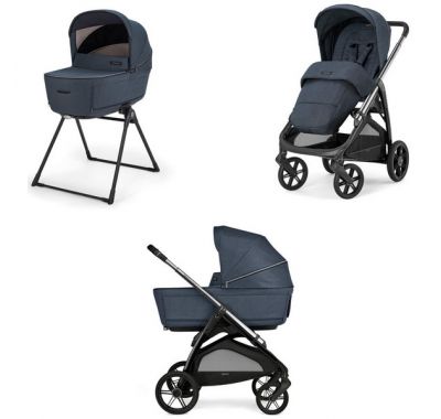 Πολυκαρότσι 2 σε 1 Inglesina Aptica Duo Resort Blue με σκελετό Litio Black στο Bebe Maison