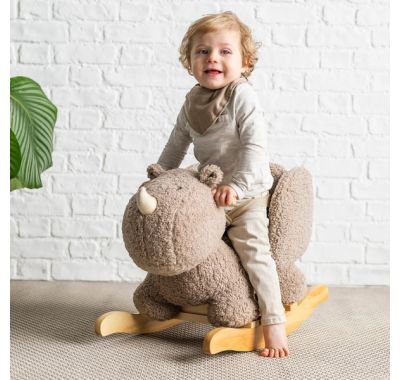 Κουνιστό ρινοκεράκι Nattou Teddy - γκρεζ στο Bebe Maison