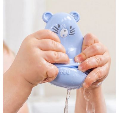 Σετ παιχνίδια μπάνιου από σιλικόνη Nattou πορτοκαλί/μπλε/μέντα στο Bebe Maison