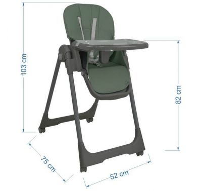 Καρέκλα Φαγητού Bebe Stars Milk Mint στο Bebe Maison