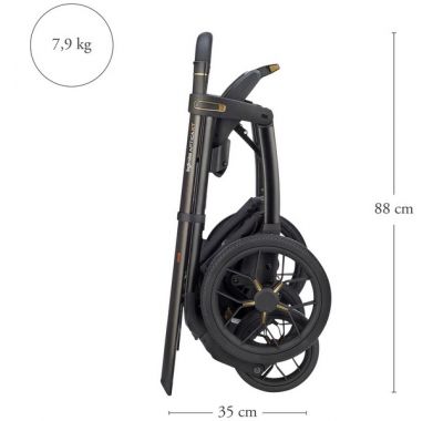 Πολυκαρότσι 3 σε 1 Inglesina Aptica XT Quattro Canyon Grey με σκελετό Nero στο Bebe Maison