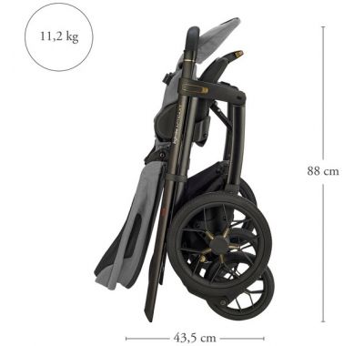 Πολυκαρότσι 3 σε 1 Inglesina Aptica XT Quattro Tundra Beige με σκελετό Nero στο Bebe Maison