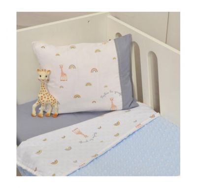 Κουβέρτα αγκαλιάς Sophie La Girafe minky διπλής όψης σχέδιο 501 στο Bebe Maison