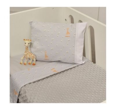Κουβέρτα αγκαλιάς Sophie La Girafe minky διπλής όψης σχέδιο 505 στο Bebe Maison