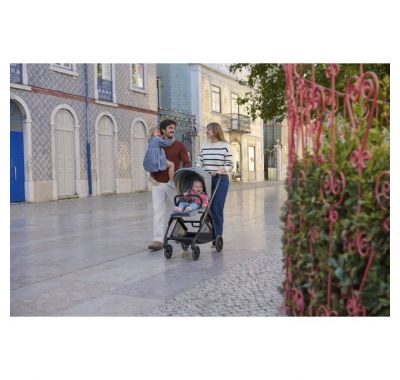 Πολυκαρότσι 2 σε 1 Inglesina Electa Duo Upper Black με σκελετό Iridio Black στο Bebe Maison