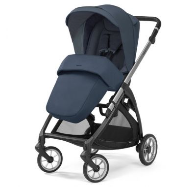 Πολυκαρότσι 3 σε 1 Inglesina Electa Quattro Hudson Blue με σκελετό Silver Black στο Bebe Maison