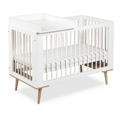 Ξύλινη αποσπώμενη αλλαξιέρα Klups για επάνω στο κρεβάτι λευκή στο Bebe Maison