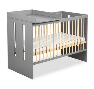 Ξύλινη αποσπώμενη αλλαξιέρα Klups για επάνω στο κρεβάτι γκρι στο Bebe Maison