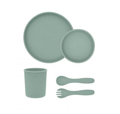 Σετ φαγητού Kikka Boo Platinum Silicone Sage 5 τμχ στο Bebe Maison