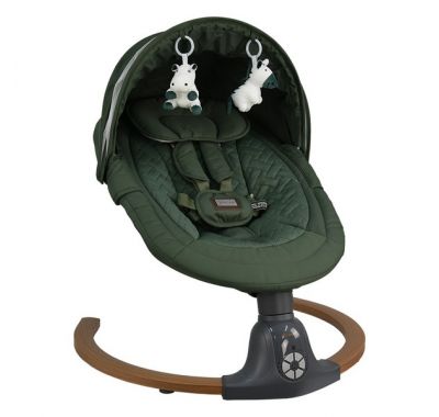 Ηλεκτρική Κούνια Bebe stars Fluffy Forest Green 257-176 στο Bebe Maison