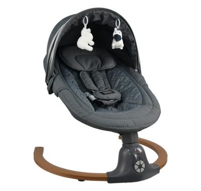 Ηλεκτρική Κούνια Bebe stars Fluffy Smoked Grey 257-186 στο Bebe Maison