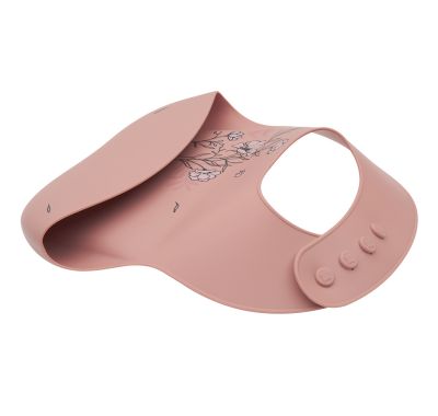 Σαλιάρα Kikka Boo Platinum Silicone Flora Blush στο Bebe Maison