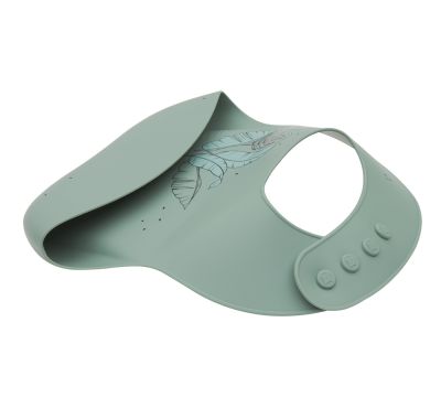 Σαλιάρα Kikka Boo Platinum Silicone Flora Sage στο Bebe Maison