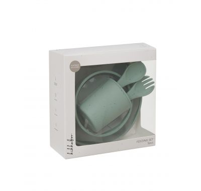 Σετ φαγητού Kikka Boo Platinum Silicone Sage 5 τμχ στο Bebe Maison