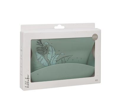 Σαλιάρα Kikka Boo Platinum Silicone Flora Sage στο Bebe Maison