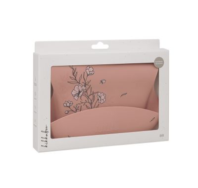 Σαλιάρα Kikka Boo Platinum Silicone Flora Blush στο Bebe Maison