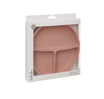 Πιάτο Kikka Boo με χωρίσματα και βάση με βεντούζα Platinum Silicone Blush στο Bebe Maison
