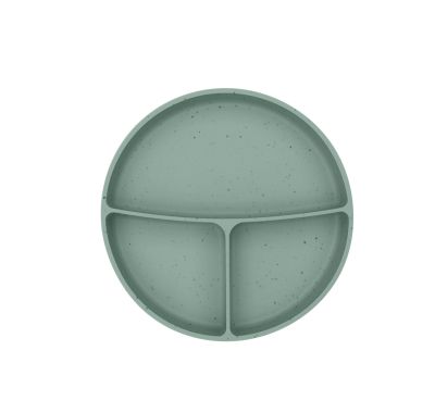 Πιάτο Kikka Boo με χωρίσματα και βάση με βεντούζα Platinum Silicone Sage στο Bebe Maison