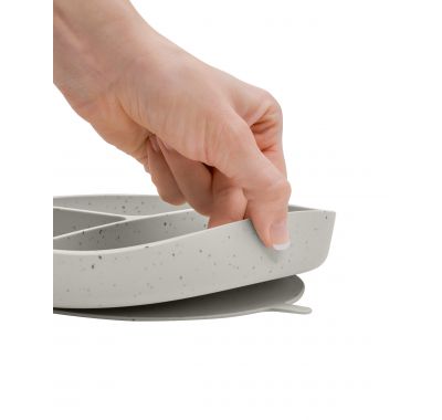 Πιάτο Kikka Boo με χωρίσματα και βάση με βεντούζα Platinum Silicone Sand στο Bebe Maison