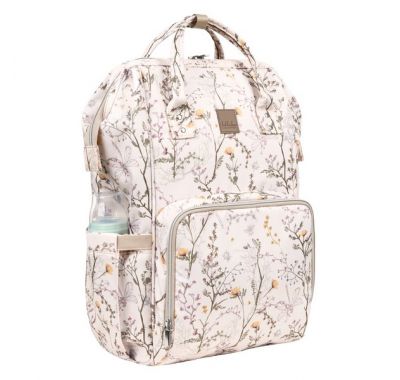 Τσάντα αλλαξιέρα / σακίδιο πλάτης Kikka Boo Siena Luxe Secret Garden Beige στο Bebe Maison