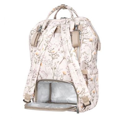 Τσάντα αλλαξιέρα / σακίδιο πλάτης Kikka Boo Siena Luxe Secret Garden Beige στο Bebe Maison