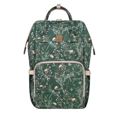 Τσάντα αλλαξιέρα / σακίδιο πλάτης Kikka Boo Siena Luxe Secret Garden Deep Green στο Bebe Maison