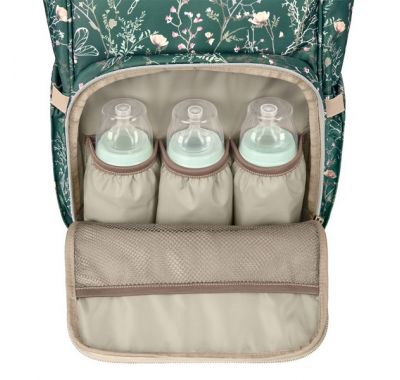 Τσάντα αλλαξιέρα / σακίδιο πλάτης Kikka Boo Siena Luxe Secret Garden Deep Green στο Bebe Maison