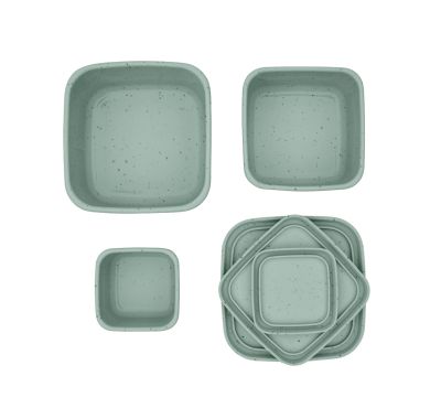 Σετ παιδικά δοχεία για σνακ Kikka Boo Platinum Silicone Sage 3τμχ στο Bebe Maison