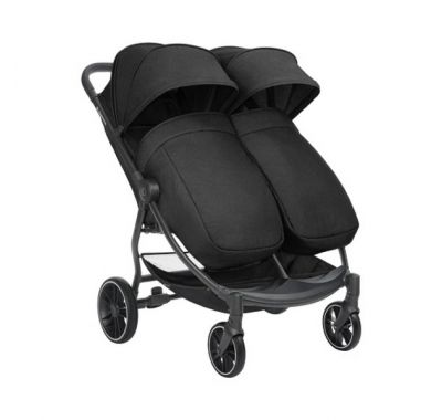 Βρεφικό καροτσάκι διδύμων Kikka Boo Happy 2 Black 2024 στο Bebe Maison