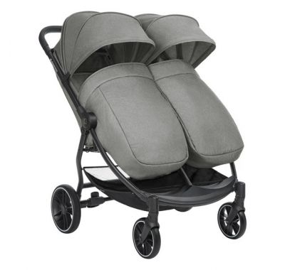Βρεφικό καροτσάκι διδύμων Kikka Boo Happy 2 Light Grey 2024 στο Bebe Maison