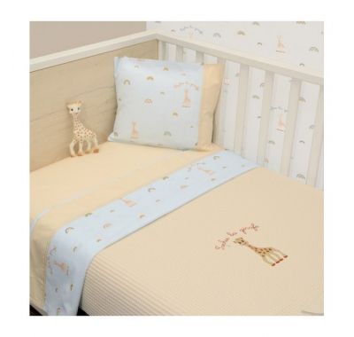 Κουβέρτα πικέ αγκαλιάς Sophie La Girafe σχέδιο 504 στο Bebe Maison