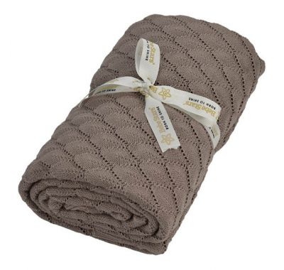 Κουβέρτα κρεβατιού Bebe Stars πλεκτή beige στο Bebe Maison