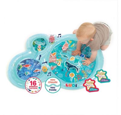Βρεφικό χαλί δραστηριοτήτων Ludi με νερό "Θαλάσσιος Κόσμος" γαλάζιο στο Bebe Maison