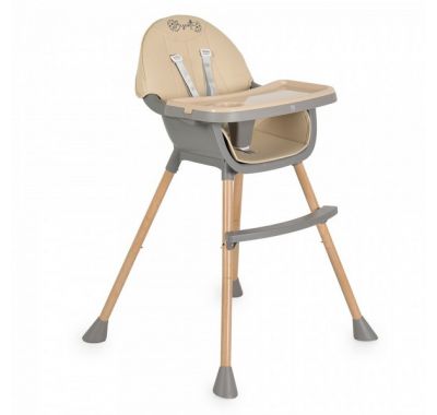 Καρέκλα φαγητού Moni Biscotti 2 in 1 beige στο Bebe Maison