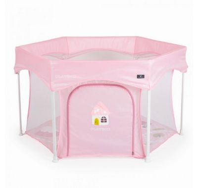 Παρκοκρέβατο πολύγωνο Cangaroo Playbox pink στο Bebe Maison
